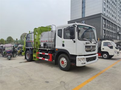 餐廚垃圾車(chē)，收集運(yùn)輸剩飯剩菜泔水垃圾我擔(dān)當(dāng)，干濕分離我本領(lǐng)大